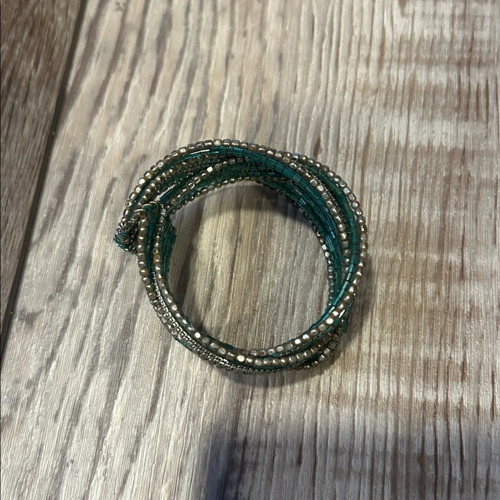 Vintage Boho Beaded Cuff Bracelet
